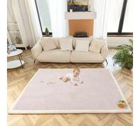 Tapis d'Éveil 200x150x2,5cm Avec Mousse Mémoire - Jardin Zen Pour Bébé, Antidérapant de Sol Pour Enfant, Tatami
