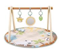 Ingenuity Wonder & Wood Tapis de Jeu Bébé avec Arche en Bois - Barre Pliable en A avec 3 Jouets Amovibles, Lavable en Machine, Unisexe, 0-36 Mois