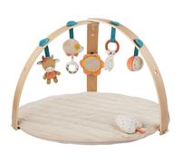 Nattou Tapis d'éveil Mila, Zoë et Lana – arche en bois, activités, 80 cm, beige