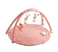 Tapis d'éveil avec arches en coton rose