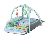 Tapis d'éveil Bébé avec Arche Amovible, Jouets - Développement Sensoriel et Moteur Progressif, Cadeau pour Nouveau Né, Enfant, Fille et Garçon, 110 x 110 x 43 cm (Hexagonal)