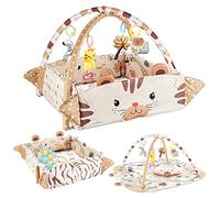 Tapis d'Éveil Bébé avec Arche Évolutif 30 Balles 5 Jouets Multifonction