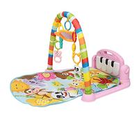 Tapis d'éveil Bébé avec Musique et Lumières, Tapis d'activité pour Nourrissons, Tapis de Jeu bébé avec Arche de Jeu et Jouets Suspendus - Kick and Play Piano Gym pour Bébé Filles Garçons