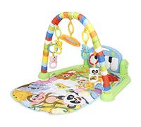 Tapis d'éveil Bébé,Drumm Multifonction 4 en1 Tapis d'éveil et de jeux pour Nouveau-né avec Musique et Lumières,Tapis de Jeu épaissi bébé Fitness Piano,Arches de Jeu et 5 Jouets Suspendus Amovibles