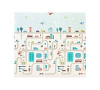 Mamabrum Tapis d'éveil bébé XXL 180×200 cm 1 cm mousse double face pliant antidérapant