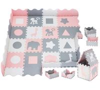 Moby-System Tapis d'éveil puzzle mousse 150×150 cm 16 pièces – Imperméable, sans substances nocives