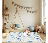 Tapis d'éveil bébé mousse, motif espace