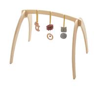 Tapis d'Éveil Bébé Pliable En Bois, Hochets D'Apprentissage