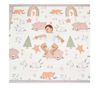 Tapis D'éveil Bébé Pliable Epais Réversible 150x180x1cm - Tapis De Jeu Pour Enfant Développement Sensoriel - Cadeau Naissance Bébé