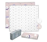 Tapis D'éveil Bébé Pliable Epais Réversible 180x200x1.5cm - Tapis De Jeu Pour Enfant Bebe, Tapis De Sol XXL En Mousse - Tapis De Motricité Favorisant Le Développement Sensoriel - Cadeau Naissance Bébé