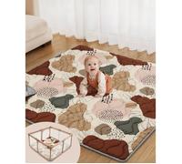 Tapis d'éveil bébé - SUTEO - PXD-001-127x127cm - Antidérapant - Lavable en machine - Style bohème