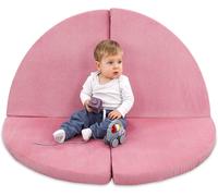 Tapis D'eveil Chambre Bebe - Matelas De Sol Enfant Pour Eveil Jeux Au De Parc Tapis En Coton Et Epais Pour Bébé Et Enfants 100 Cm Certificat Oeko-Tex Safari