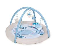 Tapis d'éveil doux avec jouets d'activation et arceaux bleu marine TU