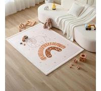 Tapis d'éveil Éléphant Arc-en-Ciel - Tapis de Jeux Bébé avec Mousse Mémoire de Haute Qualité - Tapis Antidérapant pour Enfant, Tapis de Sol Enfant, Tatami Bébé 170x120x2,5cm