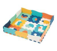 Ludi – Tapis bords et coins jeu d'encastrement 25 dalles mousse animaux 20x120x1,2 cm
