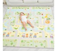 Tapis D'éveil En Mousse, Épais Et Pliable Pour Enfants - 180 X 150 X 1 Cm - Road Superbe Bebe