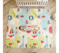 Tapis D'éveil En Mousse, Épais Et Pliable Pour Enfants - 200 X 180 X 1,5 Cm - Boat Superbe Bebe
