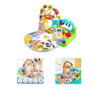 Tapis d'Éveil Évolutif Bébé de jeu Tapis Amis de la Jungle Tapis de jeu musical pour bébé