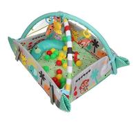 Tapis d'Eveil évolutif multifonction 5-en-1 Bleu - 30 balles incluses, 12 musique et 20 minutes de musique et lumières YIdaguo