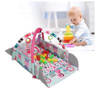Tapis d'Eveil évolutif multifonction 5-en-1 Bright Starts - jouets musical 30 balles incluses - rose