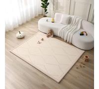 Tapis d'éveil Hakuna Matte Cloud-Soft pour bébé 200 x 150 x 2,5 cm, motif zigzag - Tapis de chambre d'enfant en mousse à mémoire de forme haute qualité - Tapis d'éveil antidérapant, couverture d'éveil