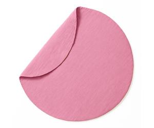 Tapis d'eveil havane en coton bio rose