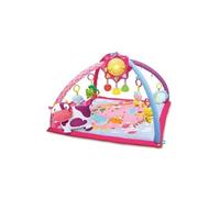 VTech - Lumi Tapis des P'tits Copains Rose, Tapis d'Éveil et de Jeux Musical et Évolutif, Jouet d'Activité et de Développement, Hochets, Peluche Vache, Cadeau de Naissance Bébé - Contenu en Français