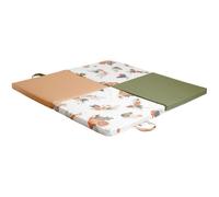 Tinéo - Tapis d'éveil Malin imprimé jungle Amazonie - Tapis de jeux bébé et tapis de motricité bébé en mousse déhoussable et pliable - Multifonction 3 en 1 - Grande surface de jeu - Dès la naissance