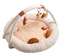 Tapis d'éveil ours en bouclette beige