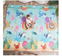 Tapis d'éveil pliable réversible et imperméable - 200x180x1,5cm | Tapis de jeu enfant en mousse - SEA | SUPERBE BEBE