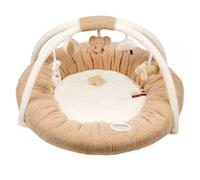 Tapis D'éveil Pouf Avec Arches Teddy Bouclette Beige