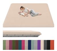 Tapis d'éveil pour bébé 3 cm d'épaisseur Grand Tapis Chambre 150 x 180 cm | Support Ultra Doux et Sensation Moelleuse, Antidérapant Tapis pour Salon Chambre d'enfant Facile D'entretien Blanc