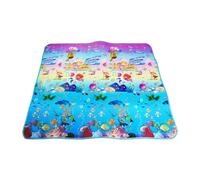 Tapis Deveil Pour Bebe Enfant, Antidérapant Tapis Rampant Bébé 200cm X 180cm, Tapis De Motricité Bébé Pliable, EVA Mousse Tapis Eveil Enfant Epais, Applicable À Intérieur/Extérieur/Clôture