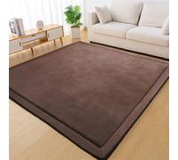 Tapis d'éveil pour Bébé Épais de 3 cm Tapis de Jeu Rampant Antidérapant Tapis Chambre Enfant Soft Tapis de Salon Tapis en Velours Corail Grand Tapis de Sol Bébé Tapis de Yoga d'exercice 120 x 220 cm