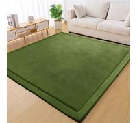 Tapis d'éveil pour Bébé Épais de 3 cm Tapis de Jeu Rampant Antidérapant Tapis Chambre Enfant Soft Tapis de Salon Tapis en Velours Corail Grand Tapis de Sol Bébé Tapis de Yoga d'exercice 120 x 220 cm