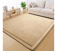 Tapis d'éveil pour Bébé Épais de 3 cm Tapis de Jeu Rampant Antidérapant Tapis Chambre Enfant Soft Tapis de Salon Tapis en Velours Corail Grand Tapis de Sol Bébé Tapis de Yoga d'exercice 120 x 220 cm