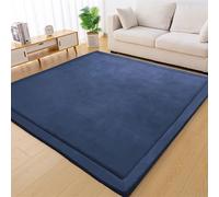 Tapis d'éveil pour Bébé Épais de 3 cm Tapis de Jeu Rampant Antidérapant Tapis Chambre Enfant Soft Tapis de Salon Tapis en Velours Corail Grand Tapis de Sol Bébé Tapis de Yoga d'exercice 120 x 220 cm