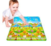 Tapis d'éveil pour tout-petits, tapis doux pour bébés - Tapis de jeu pour sol d'enfant, pliable, imperméable, grand, 71 x 79 pouces, tapis en mousse EVA pour, dès la naissance