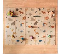 Tapis d'Éveil Réversible - SUTEO - Léger et Pliable - 200x150x0,64 cm - Design Safari