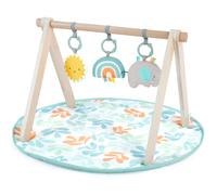 Tapis D'Eveil Sun Valley, Arche De Jeu En Bois - 3 Jouets Amovibles - Pliable