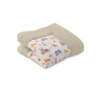 Tapis d'éveil ULLENBOOM pour bébé 100x100 cm - 100% OEKO-TEX - Fabriqué dans l'UE, épais rembourré - Sable Savane - Idéale comme tapis de jeux bébé, tapis de motricité et tapis de sol pour enfant