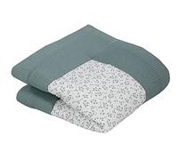 Tapis d'éveil ULLENBOOM pour bébé 100x100 cm - 100% OEKO-TEX - Fabriqué dans l'UE, épais rembourré - Vert floral - Idéale comme tapis de jeux bébé, tapis de motricité et tapis de sol pour enfant