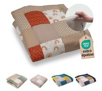 Tapis d'éveil ULLENBOOM pour bébé 120x120 cm - 100% OEKO-TEX - Fabriqué dans l'UE, épais rembourré - Arc-en-ciel - Idéale comme tapis de jeux bébé, tapis de motricité et tapis de sol pour enfant