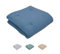 Tapis d'éveil ULLENBOOM pour bébé 120x120 cm - 100% OEKO-TEX - Fabriqué dans l'UE, épais rembourré - Bleu - Idéale comme tapis de jeux bébé, tapis de motricité et tapis de sol pour enfant