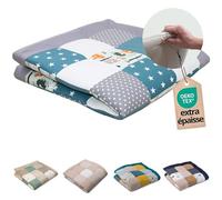 Tapis d'éveil ULLENBOOM pour bébé - 140x140 cm, 100% OEKO-TEX, épais et rembourré - Animaux de la forêt - Idéal comme tapis de jeux, de motricité et de sol pour enfant