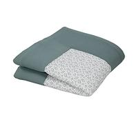 Tapis d'éveil ULLENBOOM pour bébé 140x140 cm - 100% OEKO-TEX - Fabriqué dans l'UE, épais rembourré - Vert floral - Idéale comme tapis de jeux bébé, tapis de motricité et tapis de sol pour enfant