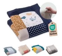 Tapis d'Éveil ULLENBOOM Pour Bébé 80x80 cm - 100% OEKO-TEX - Fabriqué dans l'UE, Épais Rembourré - Motif Baleine - Pour Jeux et Motricité