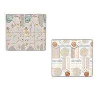 Chicco Tapis de Jeu Enfants 2en1, Extra Large 200x180 cm, Epaisseur 1.3 cm, Extra Moelleux, Double Face, avec Animaux et Formes, Tapis de Jeu Nouveau-né, Jeux Bébé, Doux et Pliable, 0+ Mois