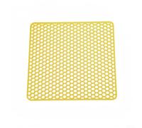 Tapis d'évier de cuisine en silicone mesurant 30 cm, protection efficace contre les dommages tout en gardant votre espace propre (jaune)