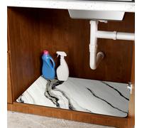 Tapis d'évier de cuisine imperméable - Tapis de séchage absorbant avec séchage rapide et motif abstrait pour une protection du plan de travail et un nettoyage facile, 60 x 90 cm